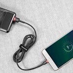 Baseus-kabel Cafule USB – microUSB 2,0 m 1,5A svart-röd