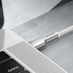 Baseus kabel Cafule Metal PD USB-C – USB-C 1,0 m vit 100W