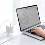 Baseus kabel Cafule Metal PD USB-C – USB-C 1,0 m vit 100W