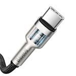 Baseus sladd Cafule Metal PD USB-C – USB-C 2,0 m svart 100W
