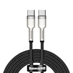 Baseus sladd Cafule Metal PD USB-C – USB-C 2,0 m svart 100W