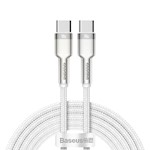 Baseus sladd Cafule Metal PD USB-C – USB-C 2,0 m vit 100W