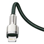 Baseus kabel Cafule Metal PD USB-C – Lightning 1,0 m grön 20W