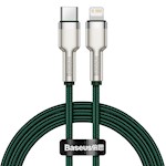 Baseus kabel Cafule Metal PD USB-C – Lightning 1,0 m grön 20W
