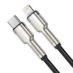 Baseus sladd Cafule Metal PD USB-C – Lightning 2,0 m svart 20W