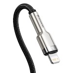 Baseus sladd Cafule Metal PD USB-C – Lightning 2,0 m svart 20W