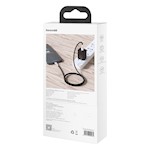 Baseus sladd Cafule Metal PD USB-C – Lightning 2,0 m svart 20W