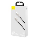 Baseus sladd Cafule Metal PD USB-C – Lightning 2,0 m svart 20W