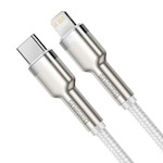 Baseus sladd Cafule Metal PD USB-C – Lightning 2,0 m vit 20W