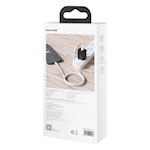 Baseus sladd Cafule Metal PD USB-C – Lightning 2,0 m vit 20W