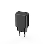 Setty laddare 1x USB 3A svart + USB-C-kabel 1,0 m