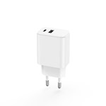 Setty laddare 1x USB + USB-C 3A 20W vit
