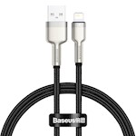 Baseus kabel Cafule Metal USB – Lightning 0,25 m 2,4A svart