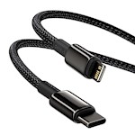 Baseus sladd Tungsten PD USB-C – Lightning 1,0 m svart 20W