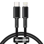 Baseus sladd High Density PD USB-C – Lightning 1,0 m svart 20W