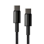 Baseus kabel Tungsten PD USB-C – USB-C 1,0 m svart 100W