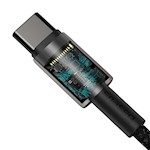 Baseus kabel Tungsten PD USB-C – USB-C 1,0 m svart 100W