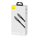 Baseus kabel Tungsten PD USB-C – USB-C 1,0 m svart 100W