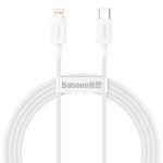 Baseus sladd Superior PD USB-C – Lightning 1,5 m vit 20W