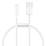 Baseus sladd Superior USB – Lightning 0,25 m 2,4A vit