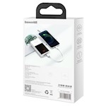 Baseus sladd Superior USB – Lightning 0,25 m 2,4A vit