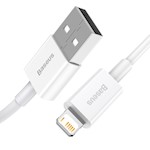 Baseus sladd – Superior USB till Lightning 1,0 m 2,4A vit