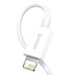 Baseus sladd – Superior USB till Lightning 1,0 m 2,4A vit