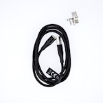 Maxlife MXUC-03 magnetkabel USB – Lightning + USB-C + microUSB 1,0 m 3A svart nylon