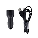 Maxlife MXCC-01 bil-laddare 2x USB 2.4A svart + USB-C-kabel