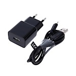 Maxlife MXTC-01 laddare 1x USB 2.1A svart + microUSB-kabel