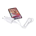 Maxlife MXTC-01 laddare 1x USB 1A vit + USB-C-kabel
