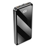 Forever power bank TB-411 ALLin1 10000 mAh med kablar USB-C + Lightning + microUSB svart