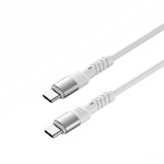 Forever Core Högeffektkabel USB – USB-C 2,0 m vit 100W för GaN