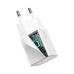 Baseus väggladdare Super Si PD 20W 1x USB-C vit