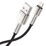Baseus kabel Cafule Metal USB – Lightning 1,0 m 2,4A svart