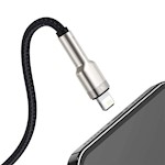 Baseus kabel Cafule Metal USB – Lightning 1,0 m 2,4A svart