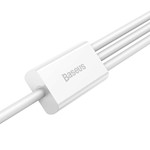 Baseus sladd 3in1 Superior USB – Lightning + USB-C + microUSB 1,5 m 3,5A vit