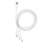 Baseus sladd 3in1 Superior USB – Lightning + USB-C + microUSB 1,5 m 3,5A vit