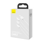 Baseus sladd 3in1 Superior USB – Lightning + USB-C + microUSB 1,5 m 3,5A vit