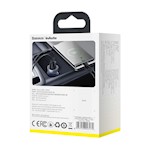 Baseus biladapter Särskild PD 65W 1x USB 1x USB-C transparent