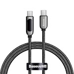 Baseus-kabel Display PD USB-C – USB-C 1,0 m svart 100W