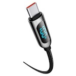 Baseus-kabel Display PD USB-C – USB-C 1,0 m svart 100W