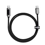 Baseus-kabel Display PD USB-C – USB-C 1,0 m svart 100W