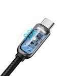 Baseus-kabel Display PD USB-C – USB-C 1,0 m svart 100W