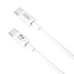 XO-kabel NB-Q190B PD USB-C – USB-C 2,0 m 60W vit