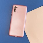 Metalliskt fodral till Samsung Galaxy A15 4G / A15 5G rosa
