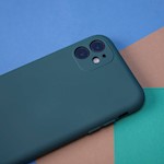 Silikonfodral för iPhone 7 / 8 / SE 2020 / SE 2022 i skogsgrön färg