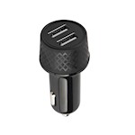 För evigt bil-laddare 1xUSB 2,4A + 1xUSB QC 3.0 LA-03 svart