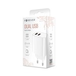 Forever väggladdare 2xUSB 2,4A LS-03 vit