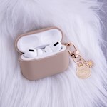 Fodral för AirPods Pro karamell med hängsmycke